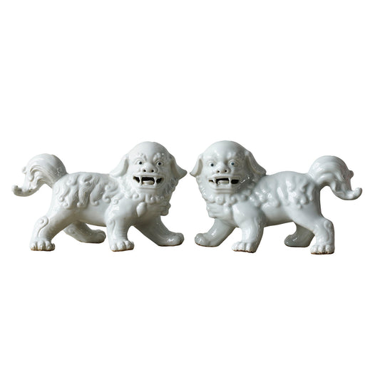 Jingdezhen Porcelain Standing Lion