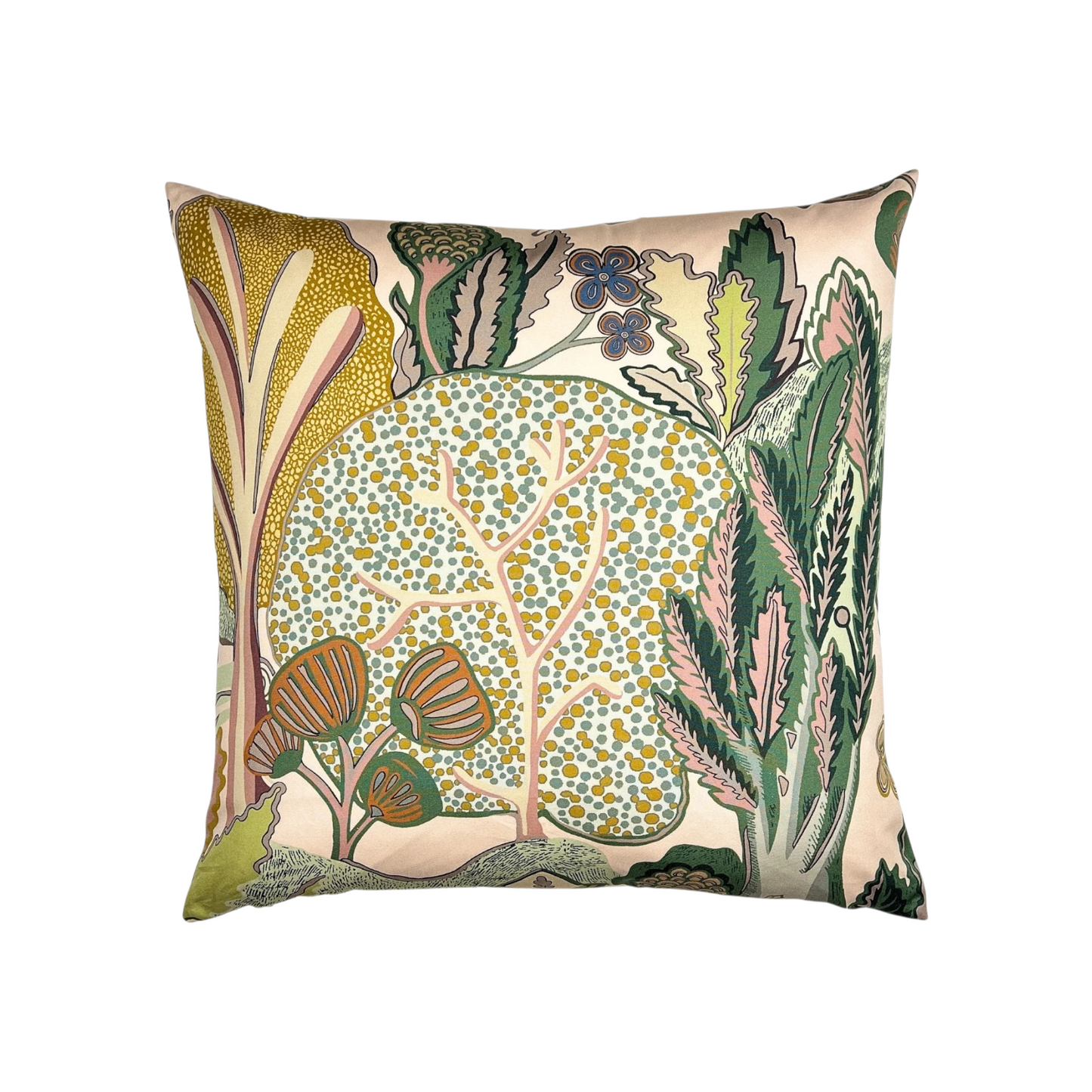 Whimsical Apricot Ginger Pillow - 22"