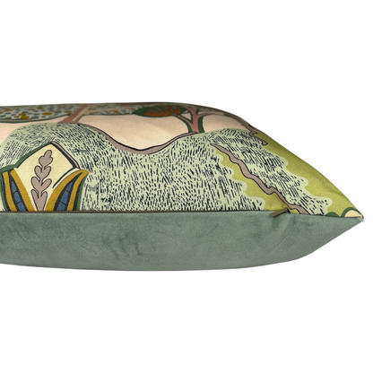 Whimsical Apricot Ginger Pillow - 22"