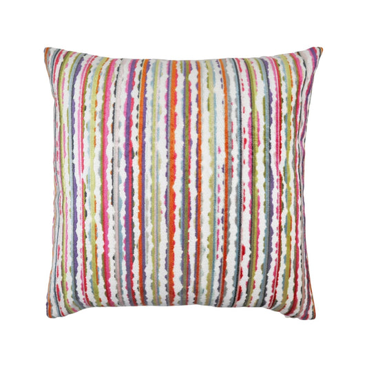 Confetti Striped Velvet Pillow - 22"