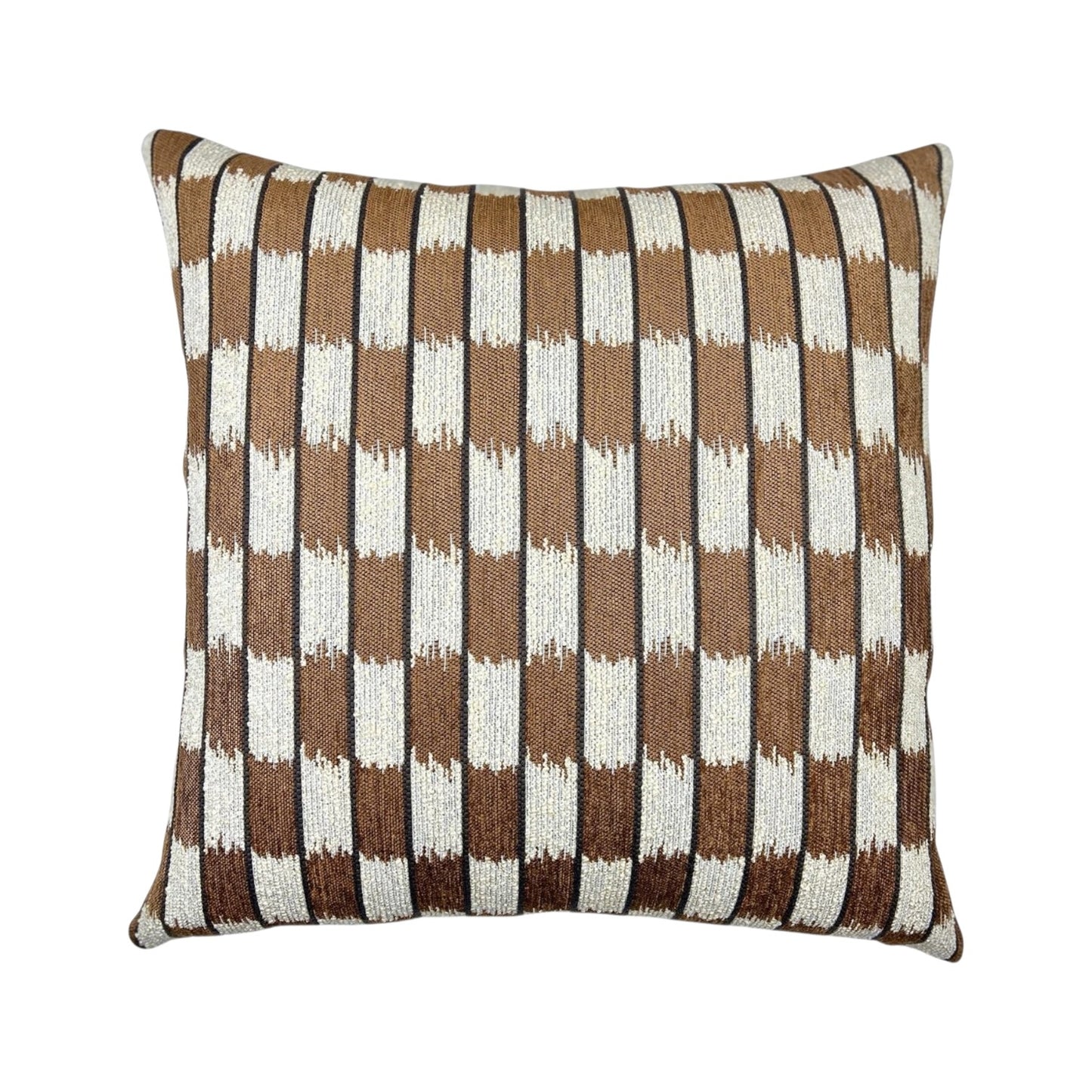Pecan Woven Print Pillow - 22"