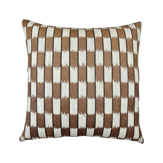 Pecan Woven Print Pillow - 22"