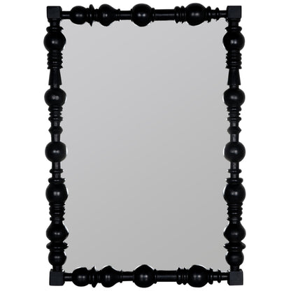 Matte Black Rectangular Wall Mirror