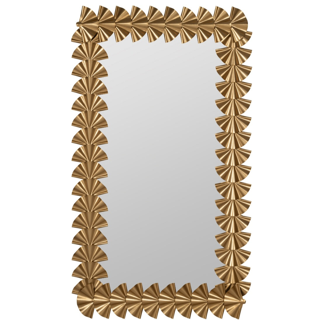 Gold Metal Rectangular Mirror