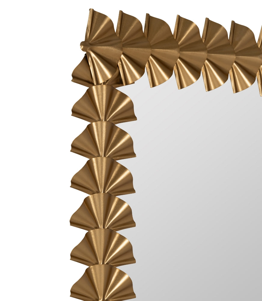 Gold Metal Rectangular Mirror