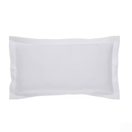 Matelasse Sham Pair in White - King