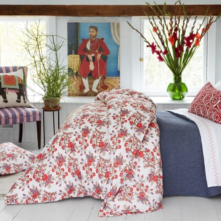 Ginger Coral Duvet Cover