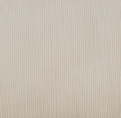 Laela Channel Stitch Cotton Coverlet in Taupe - King