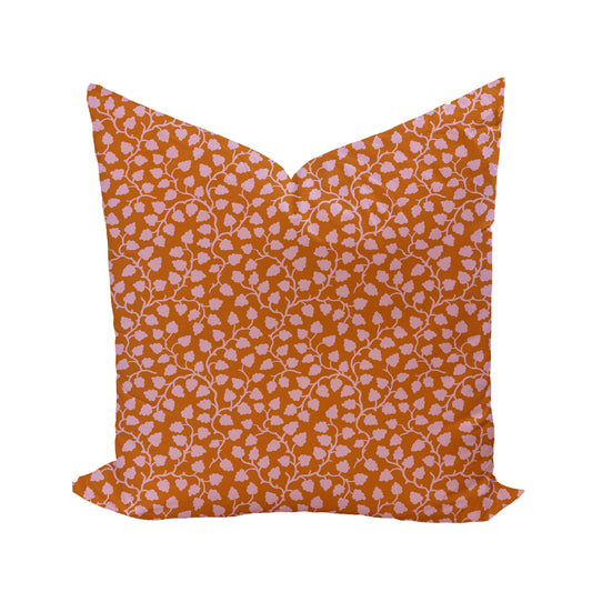 22" Tangerine Print Pillow