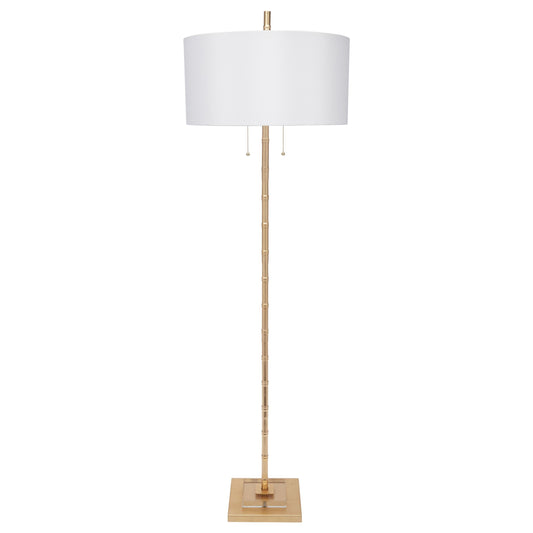 Gold Leaf Sheffler Bamboo Floor Lamp