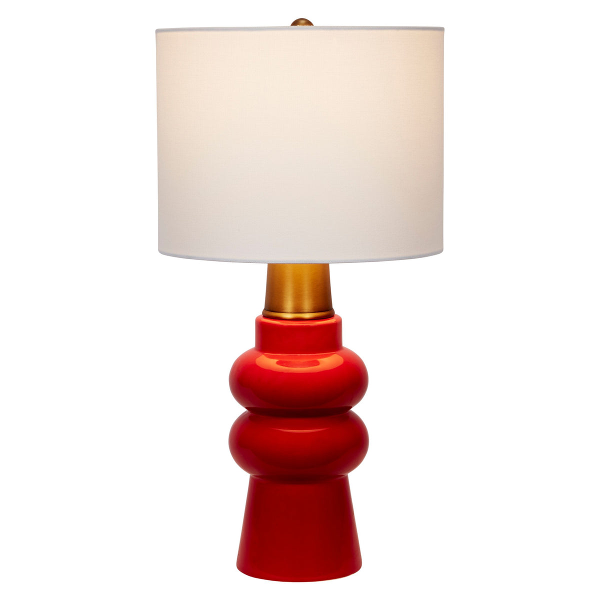 Candy Red Ceramic Mini Accent Lamp