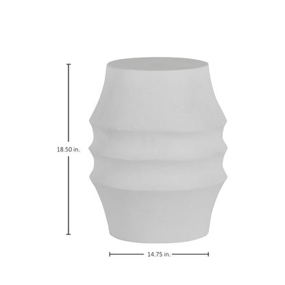 Egret Cast Stone Stool