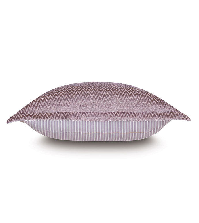 Evie Velvet Chevron Sham - Euro