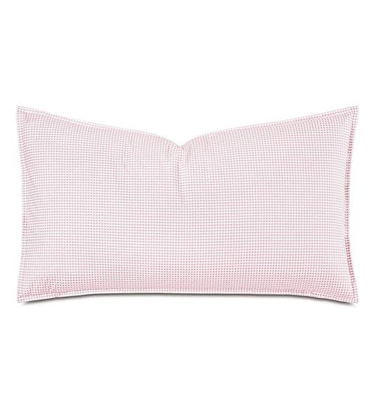 Malaya Gingham Sham in Petal - King