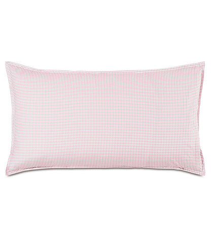 Malaya Gingham Sham in Petal - King