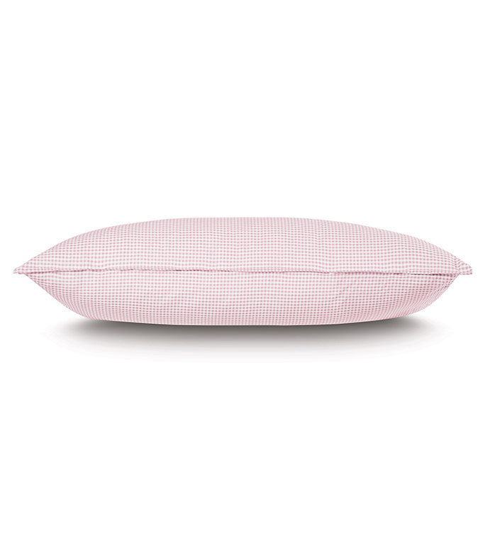 Malaya Gingham Sham in Petal - King