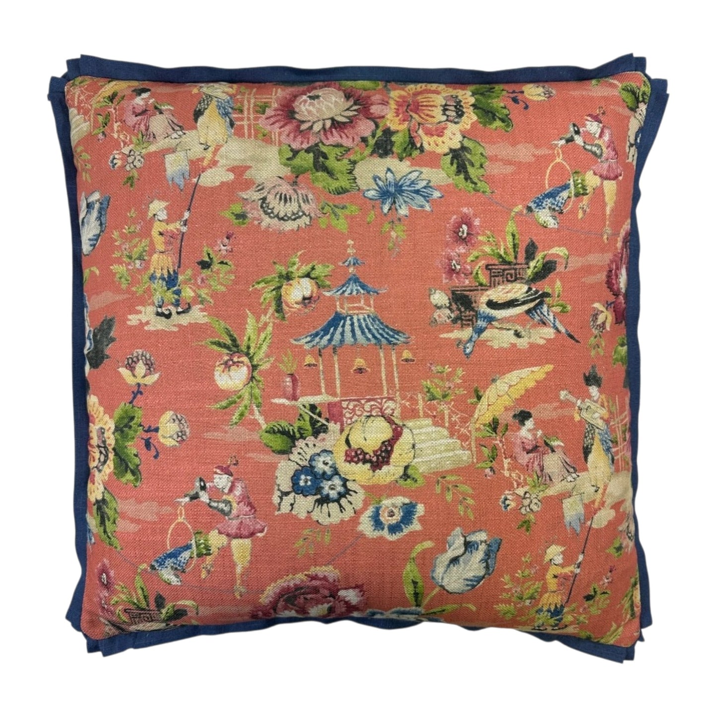 Travel Diary Flamingo Pillow - 22"