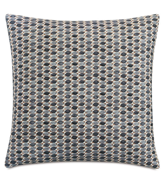 Colt Blue Geometric Pillow - 22"