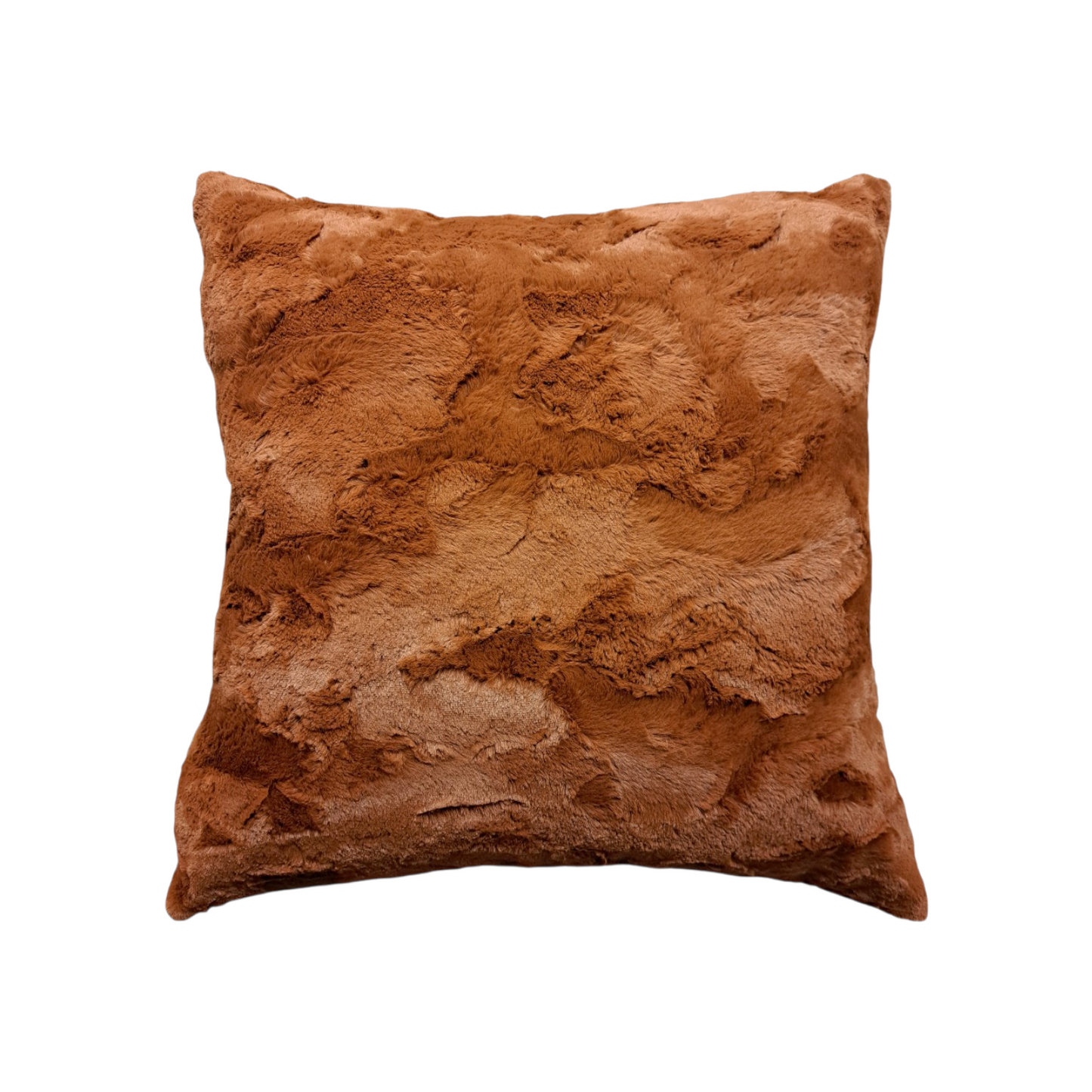 Faux Fur Pillow in Spice - 22"