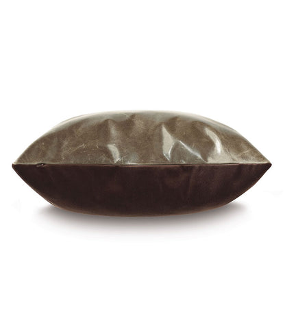 Tudor Leather Decorative Pillow - 20"