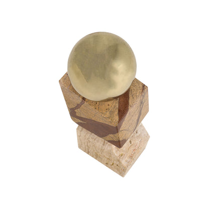 Niram Aluminum & Marble Sculpture