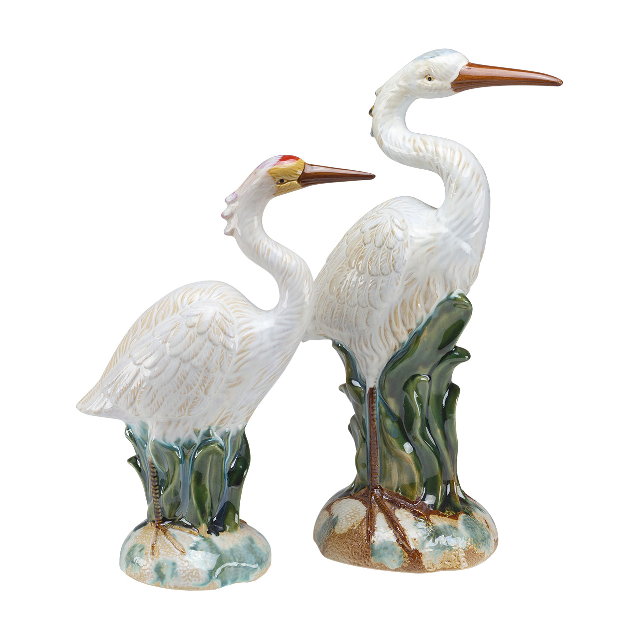 Heron Ceramic Figurines