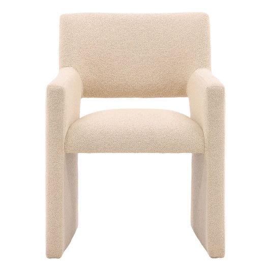 Cream Dining Arm Chair