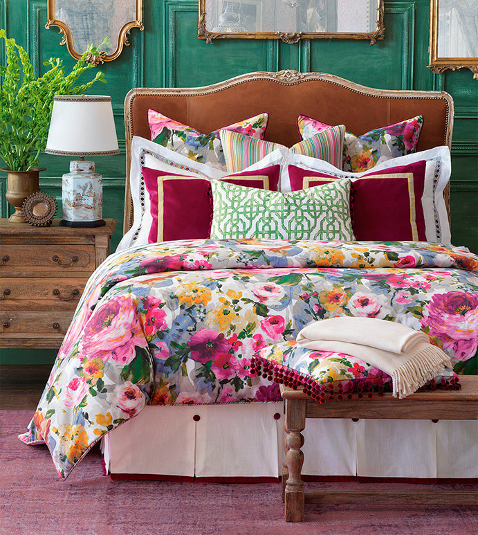 Tresco Floral Duvet Cover - Super Queen