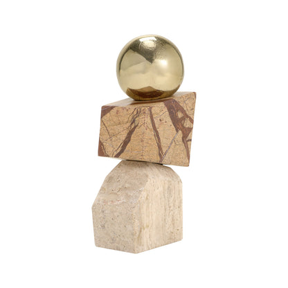 Niram Aluminum & Marble Sculpture