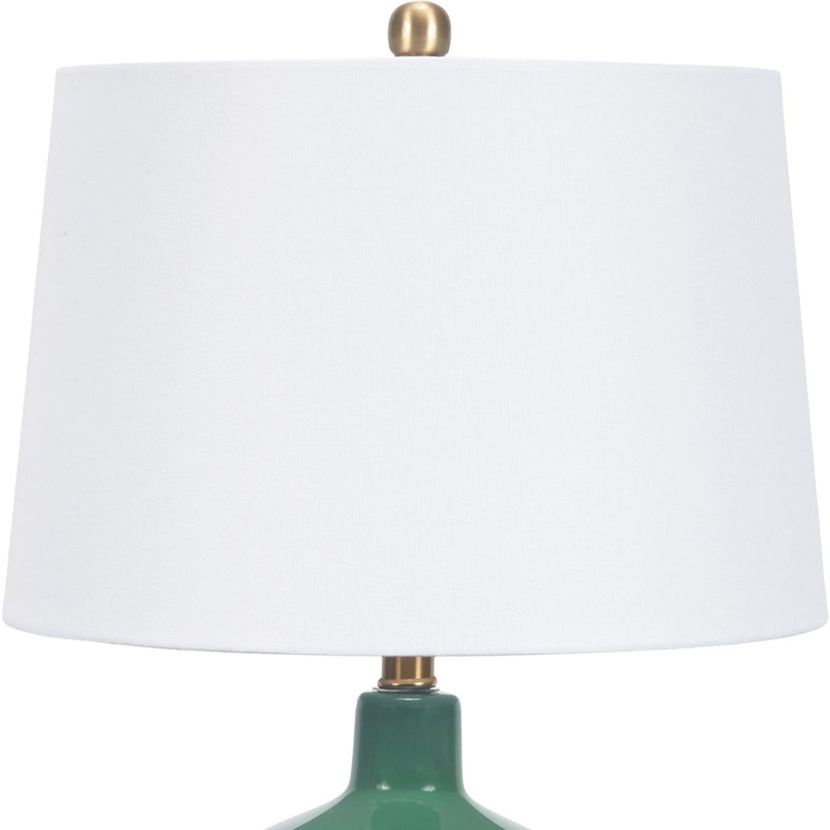 Emerald Green Glass Table Lamp