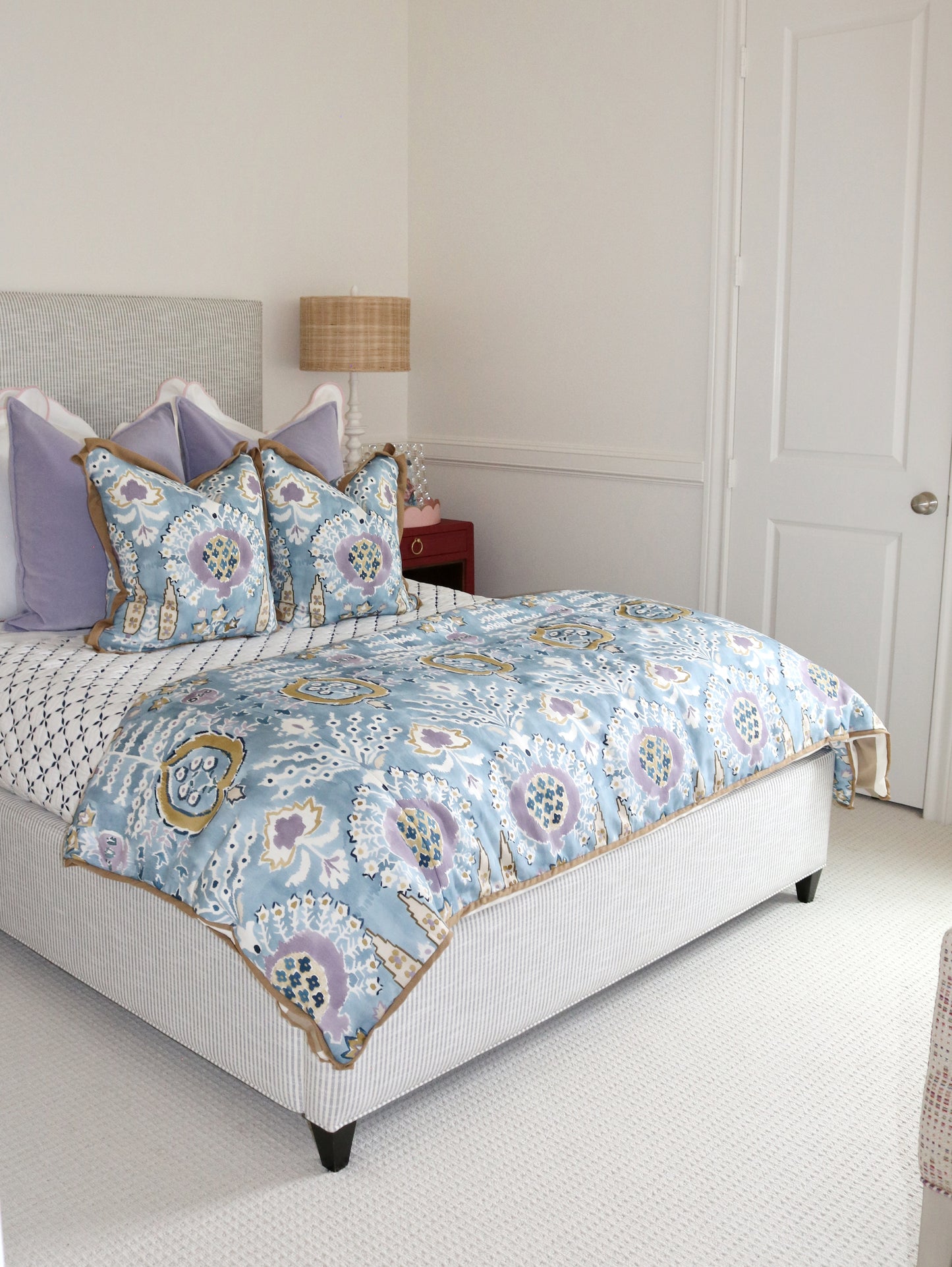 Blue & Lavender Custom Twin Duvet