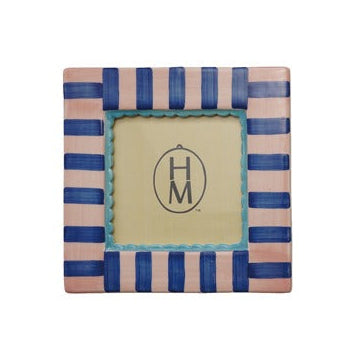 Blue Striped Photo Frame