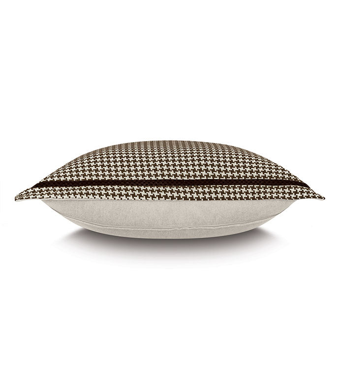 Highland Houndstooth Pillow - 27"