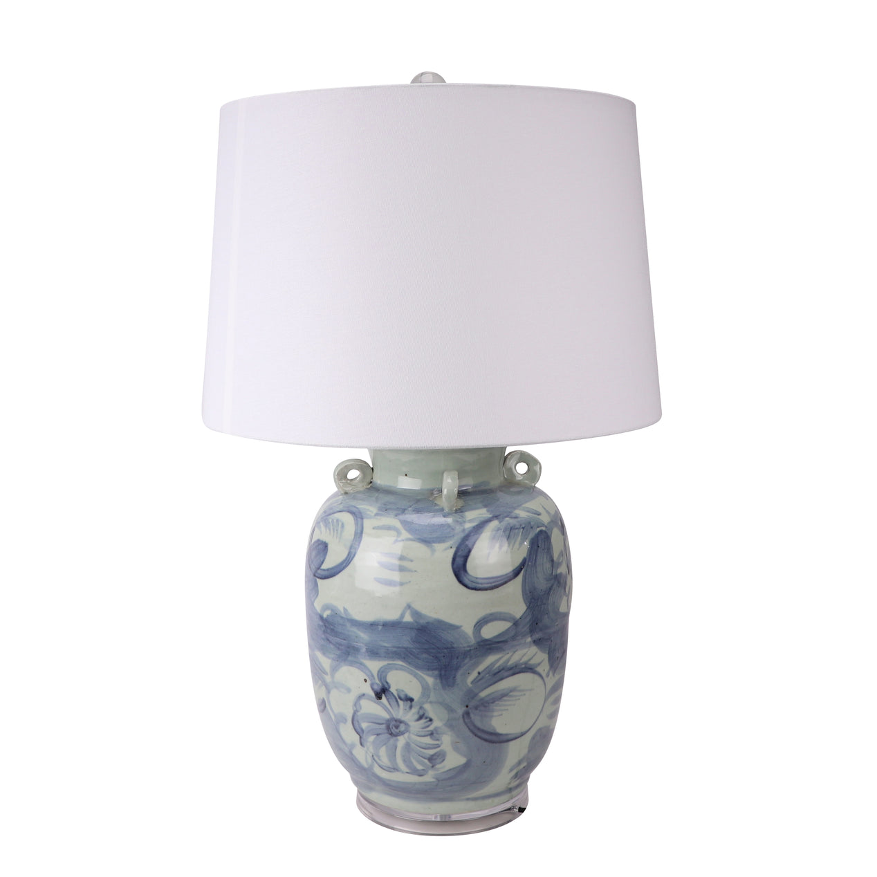 Jingdezhen Porcelain Navy Spice Jar Lamp
