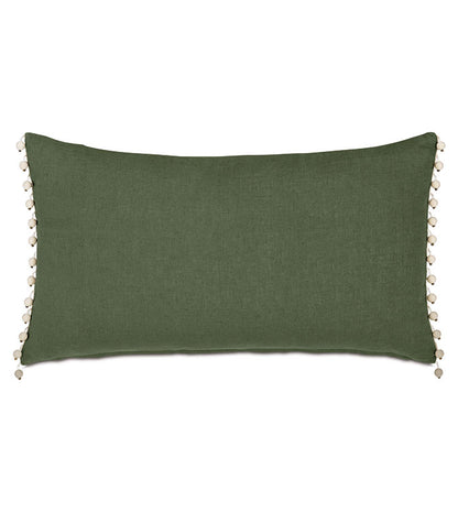 Manderley Embroidered Border Decorative Pillow - 15" x 26"