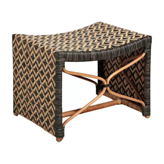 Handwoven Rattan Stool