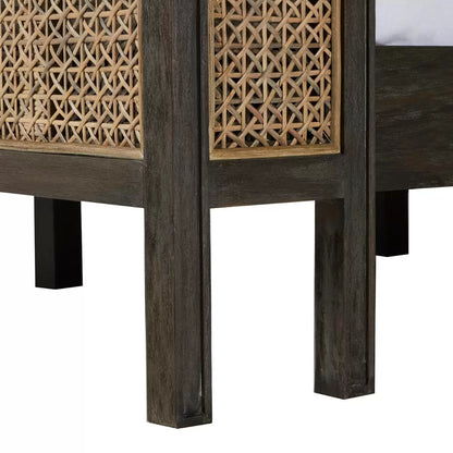 Queen Rattan Bed